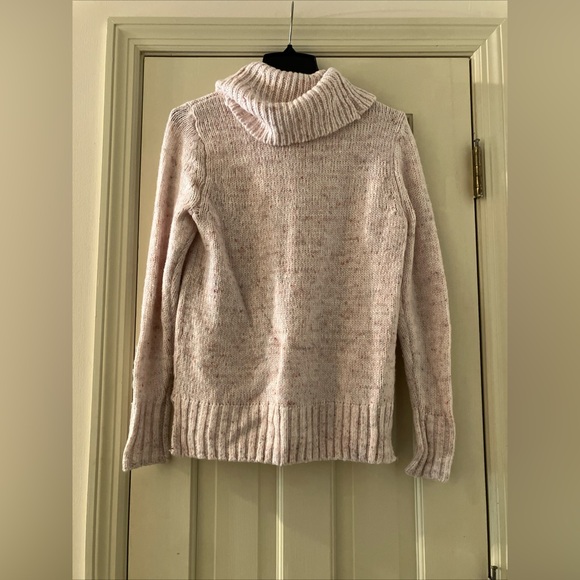 LOFT Womens Pink Speckled Sweater Size XS Cowl Neck Long Sleeve Pullover - Picture 4 of 4